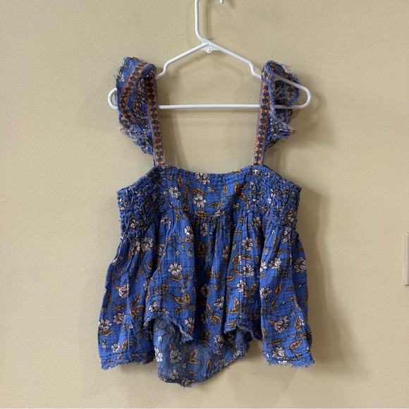 Free People Nala Printed Babydoll Top - Picture 5 of 8